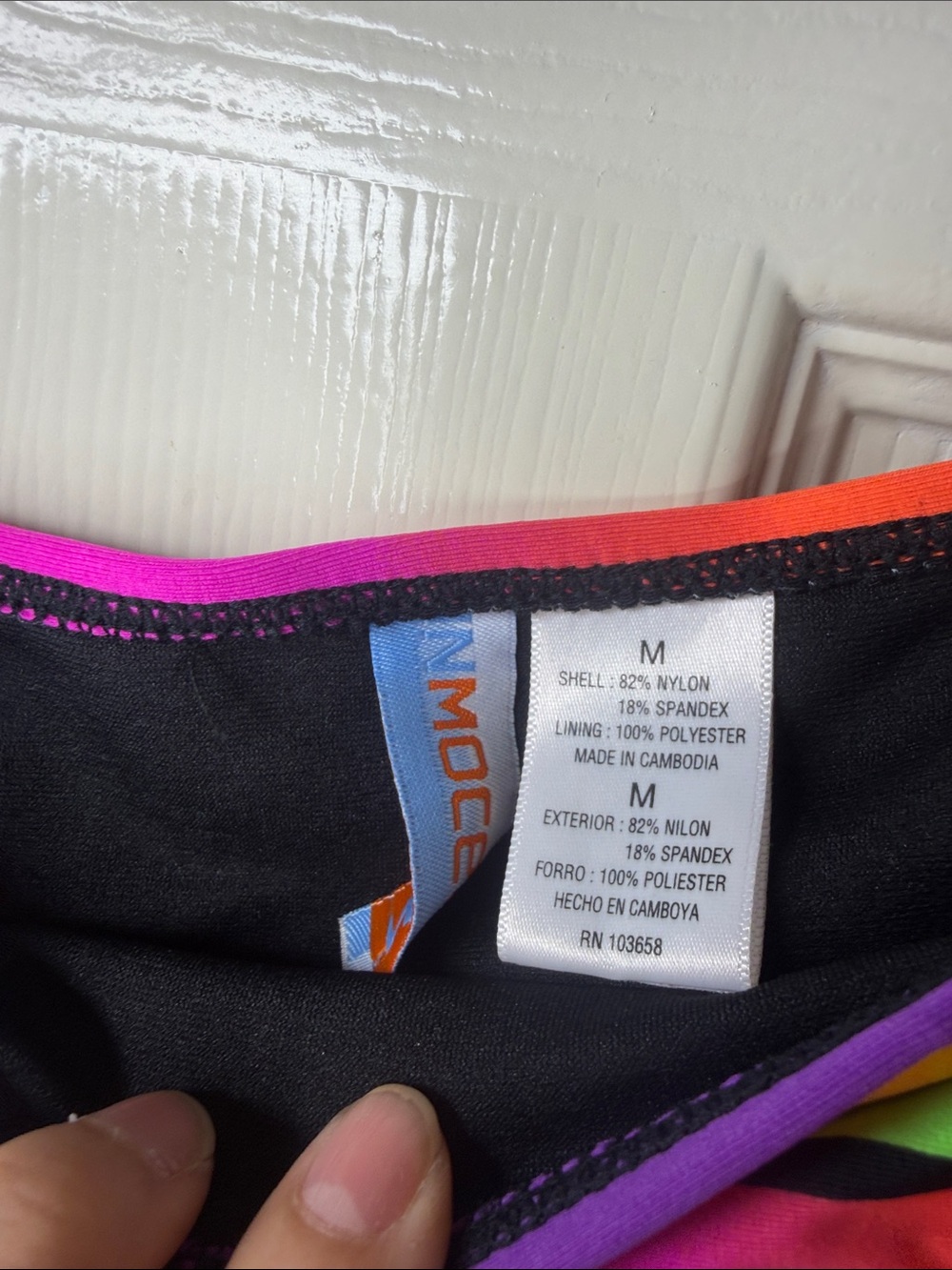 Women’s Tie-Side Bikini Bottoms in Rainbow Stripe - Picture 4 of 5
